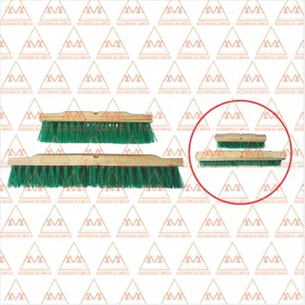 Vassoura gari nylon base madeira comum (2 furos)
