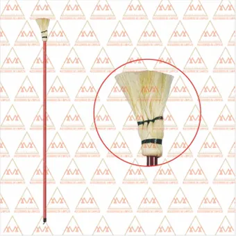 Vassoura limpa teto sisal com cabo 1,80 m